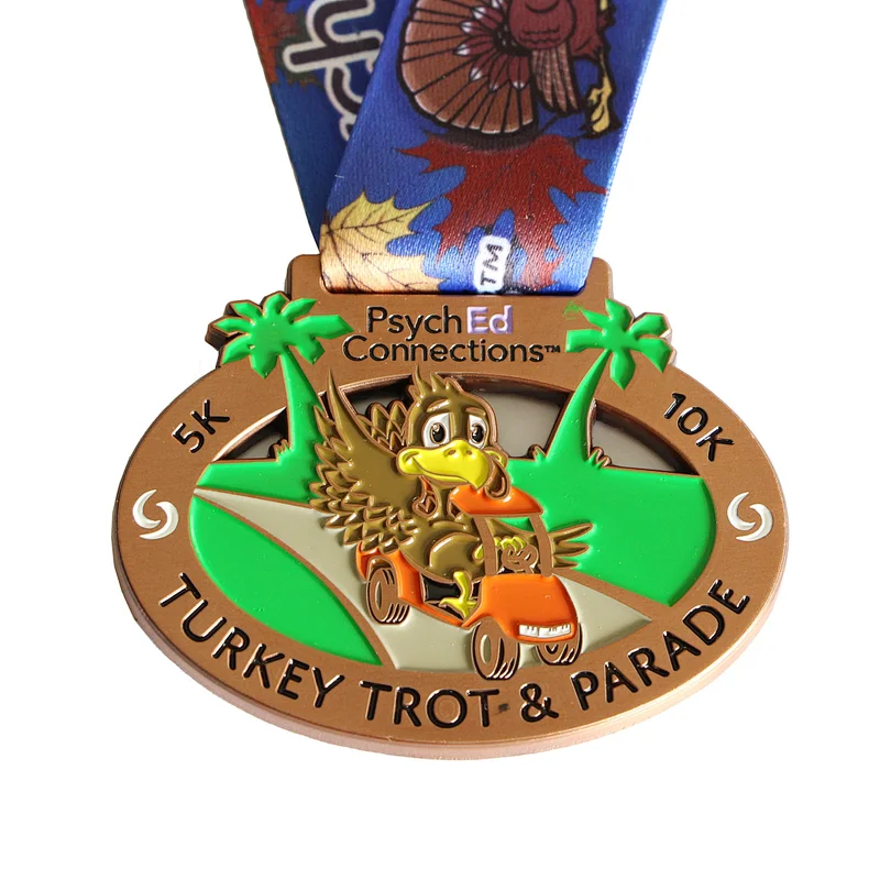 3D sport metal marathon medal