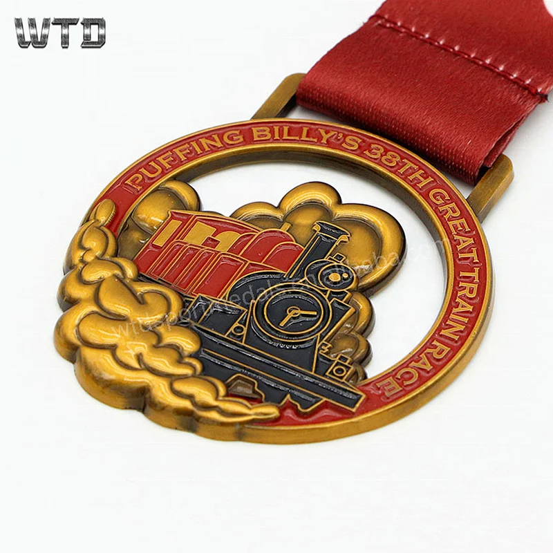 train copper marathon medal