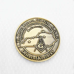 3d  soft enamel antique copper coins