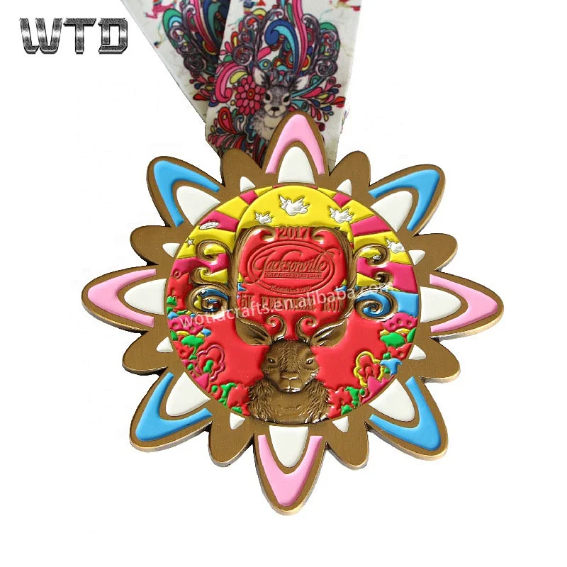marathon cartoon medals
