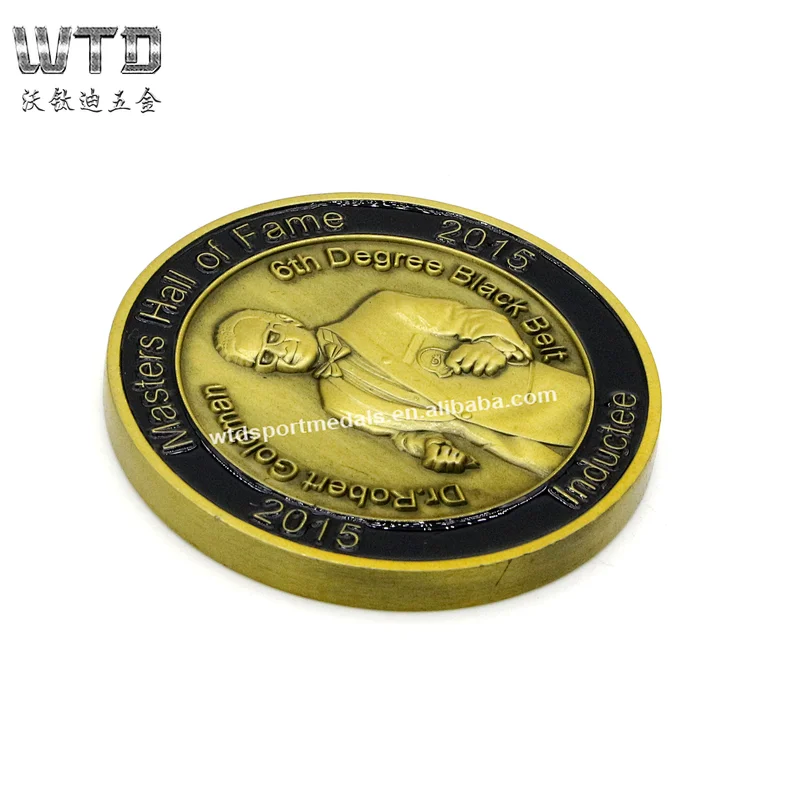 Copper 3D metal coin