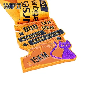 21.1km marathon medal for Halloween
