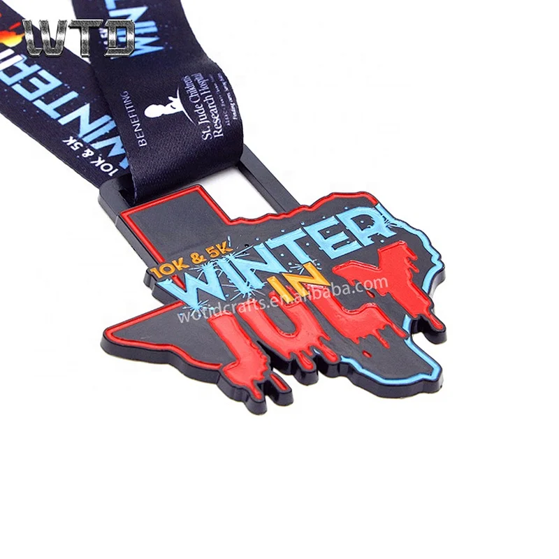 winter half marathon finisher medal