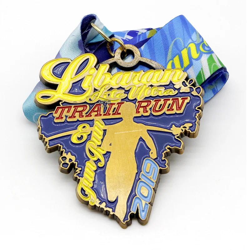 Embossed Metal Marathon Medal