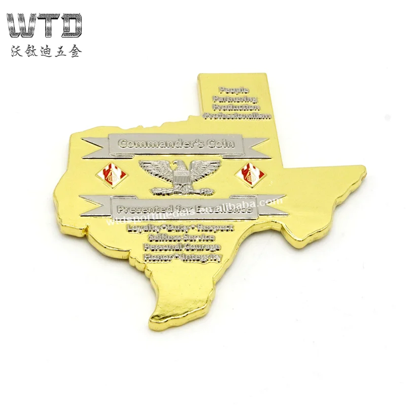 Gold and silver double plate souvenir coin