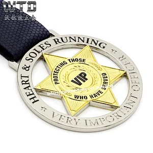 gold and silver double plating medal