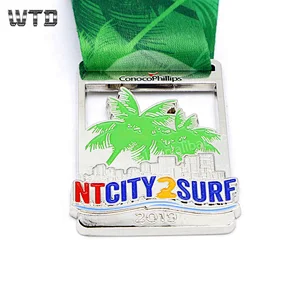 custom surf sport medal