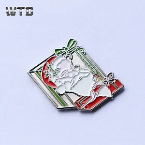 customized metal silver pin badge