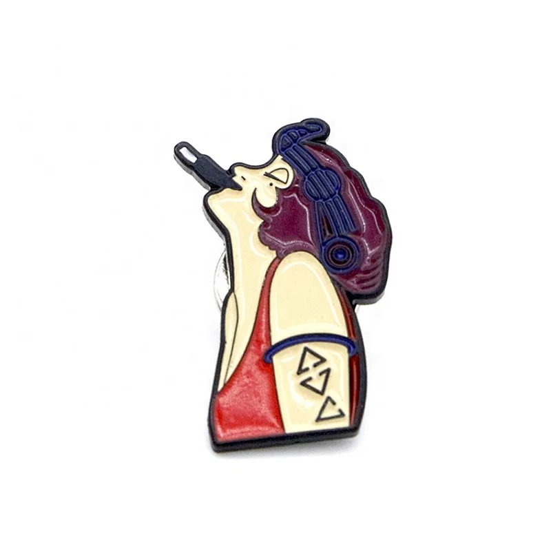 Woman enamel pin