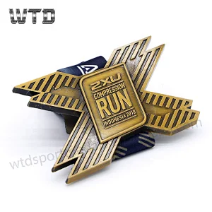 X shape basketball medal