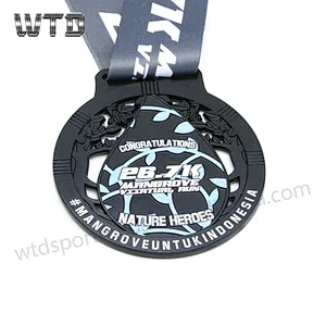 water drop virtual run medal