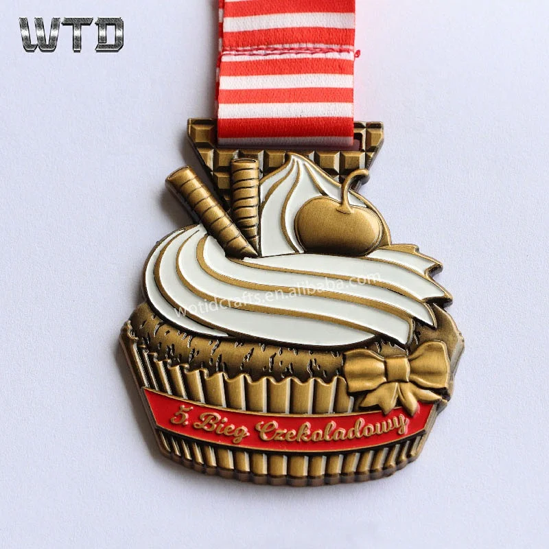 cupcake design bulk medals no minimum order