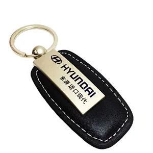PU leather metal keychains