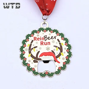 Santa Run Christmas Finisher Medal