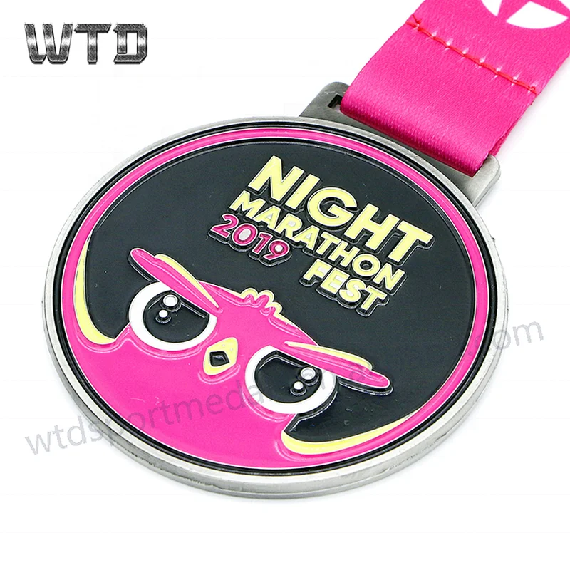night marathon medal