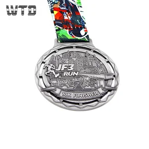 10K Finisher Antique Silver Medals