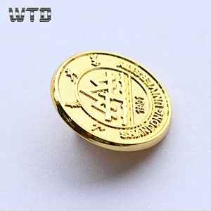 epoxy gold pin badge