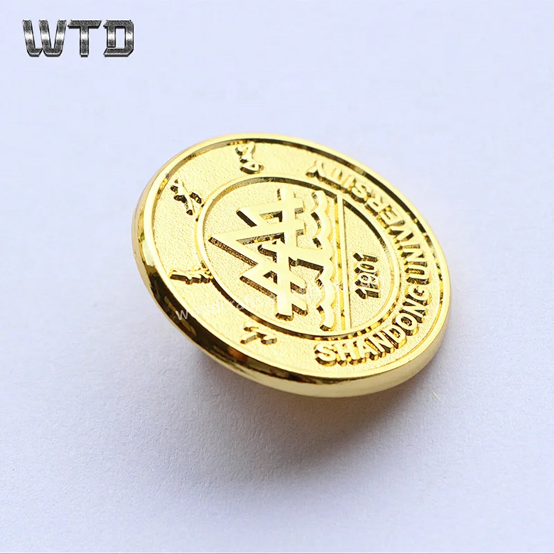 epoxy gold pin badge