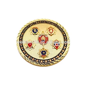 3d Military gold coin