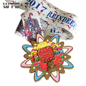 marathon cartoon medals