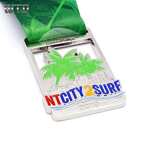 custom surf sport medal