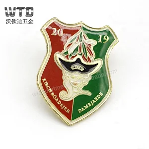 Cheap custom hard enamel pin badges