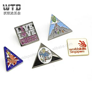 Cheap custom hard enamel pin badges