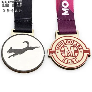 Wood Carved Race Medal