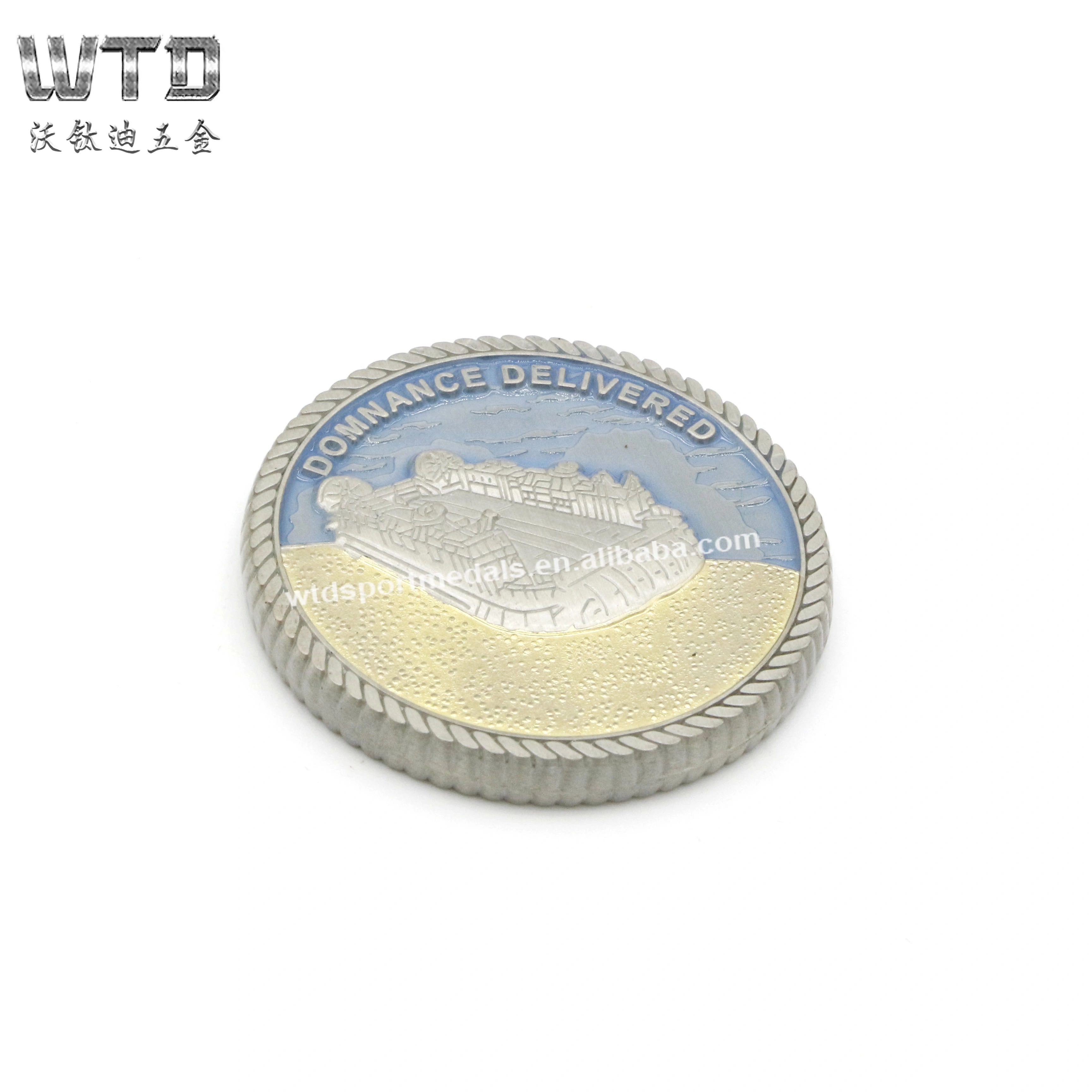Custom Matt Silver Souvenir Coin