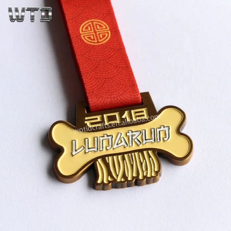 high quality dog shape animal sports medals