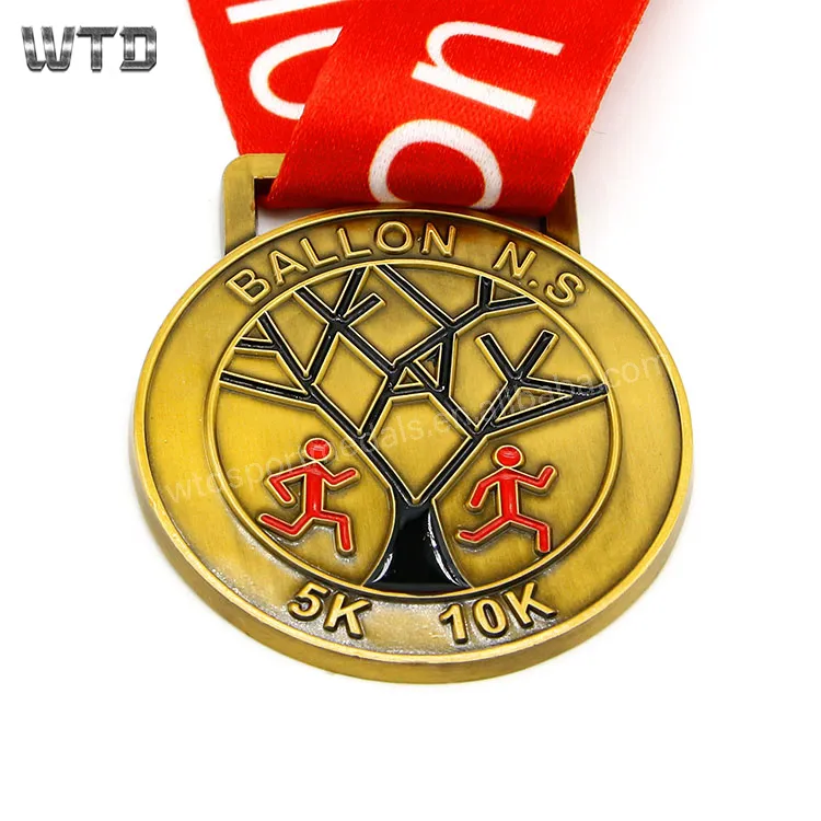 free design bulk cheap sports medals and ribbons