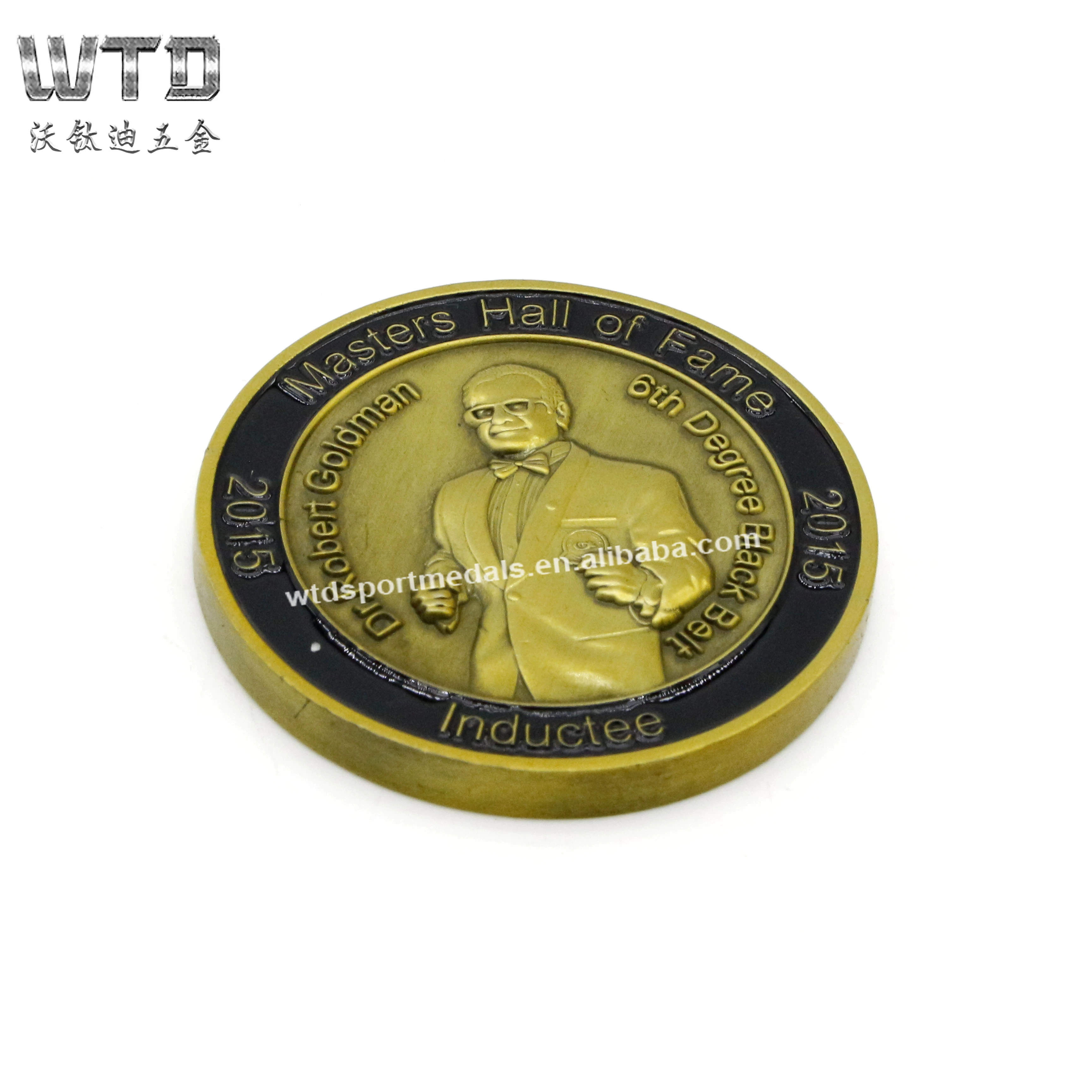 Antique brass 3d souvenir coins supplier