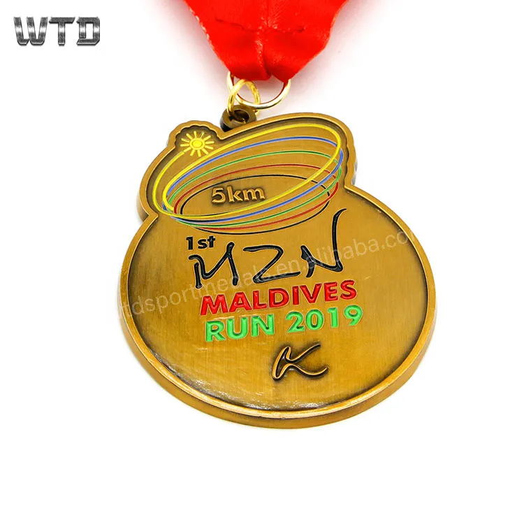 no moq Soft Enamel Half Marathon Running Finisher Medal