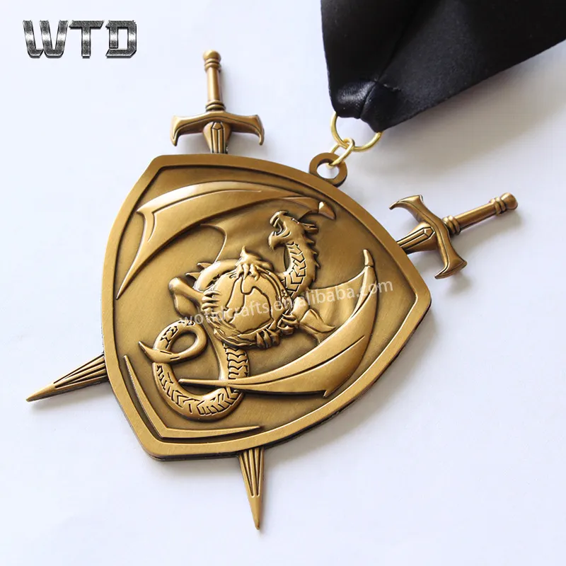 High Quality Dragon Religious Medals