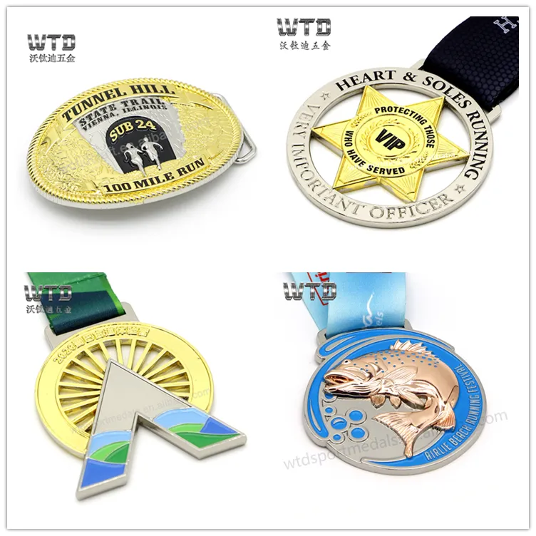 wholesale customized rectangular sport medals