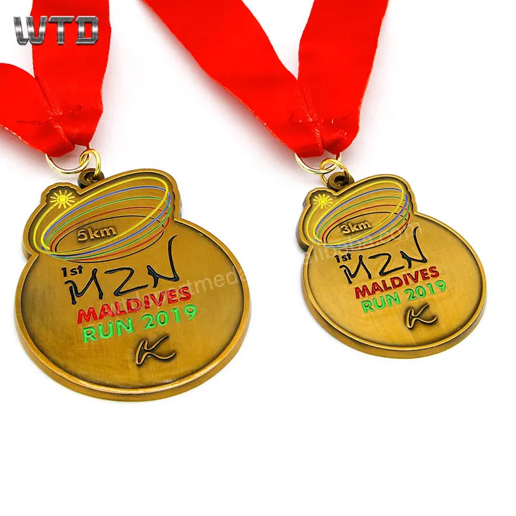 popular Soft Enamel Half Marathon Running Finisher Medal