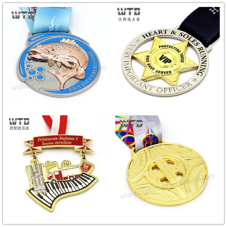 zinc alloy soccer football and volleyball medals