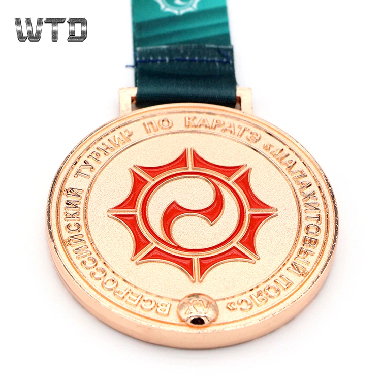 Cheap Gold Silver Bronze Sports Medals with Ribbon