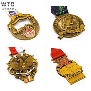 customized round 3d running medals
