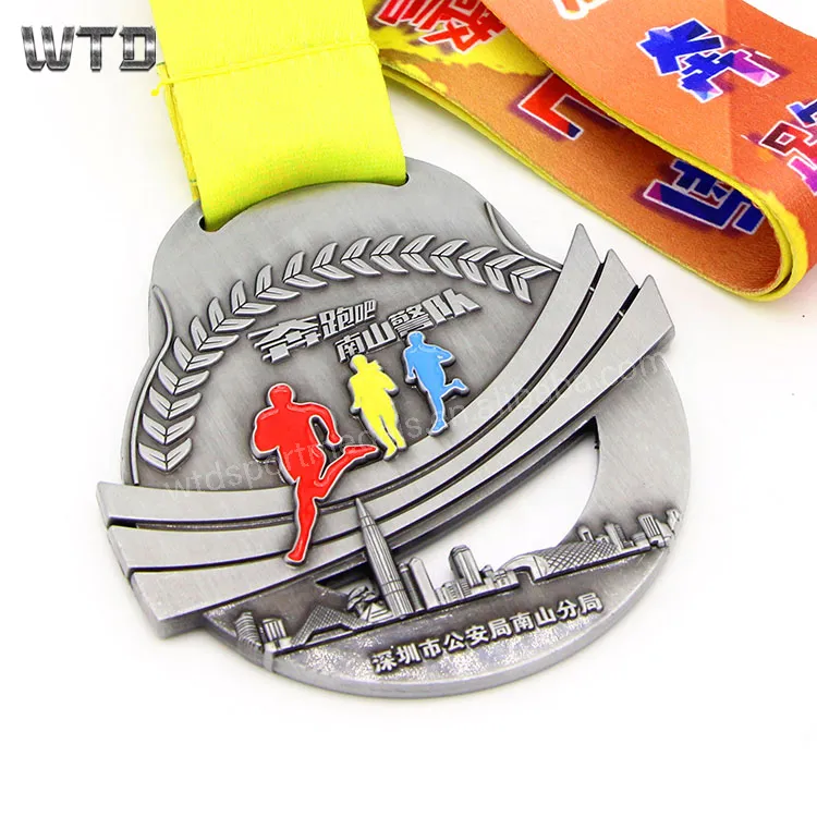 cheap round 3d running medals suppliers