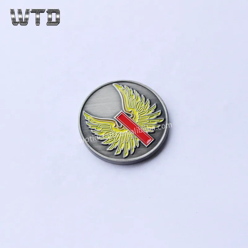 High quality Blank Metal Antique Challenge Coin for Souvenir