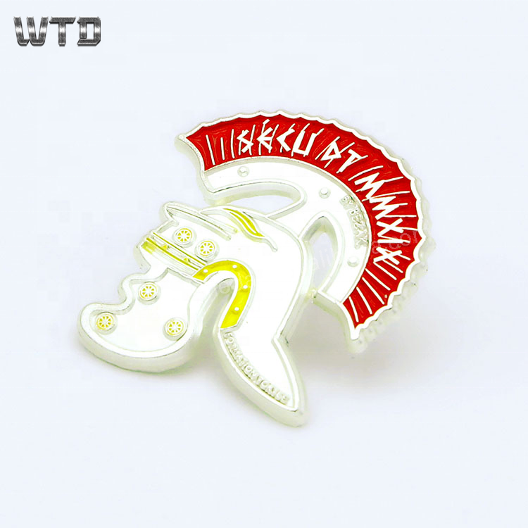 Customized metal pin badge with butterfly clutch