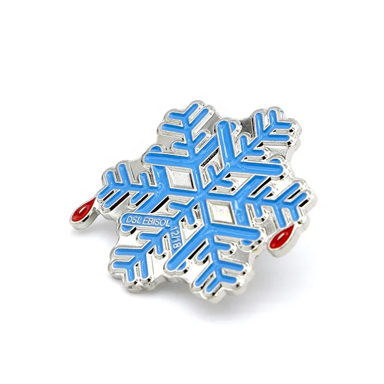Wholesale Snowflake Metal Badge