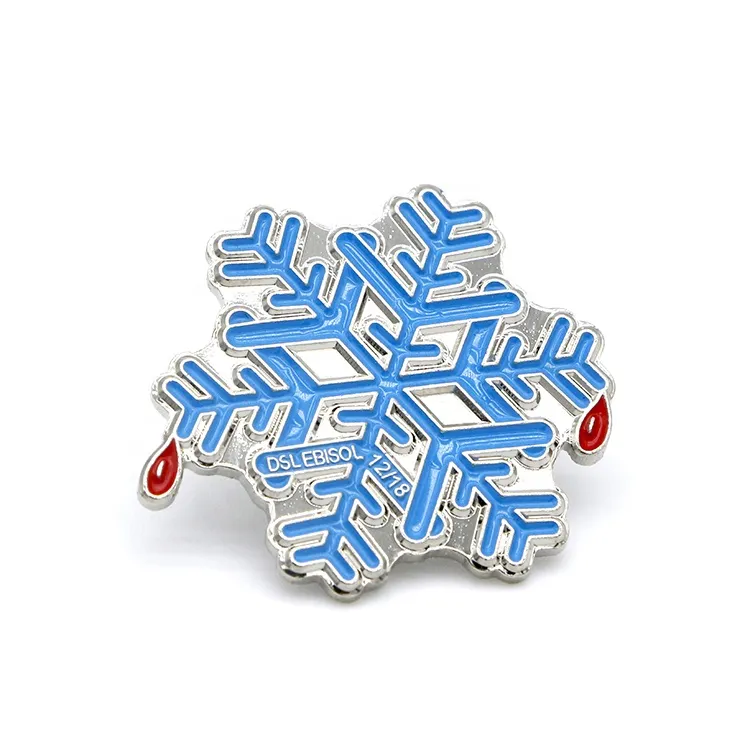 Snowflake Metal Badge