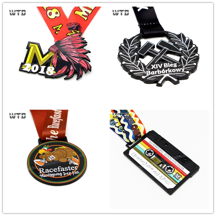acrylic cheap sports uv medals and ribbons
