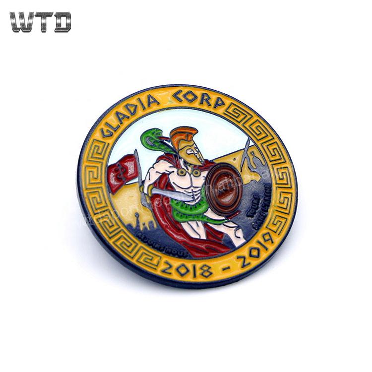 Wholesale iro stamping souvenir badge