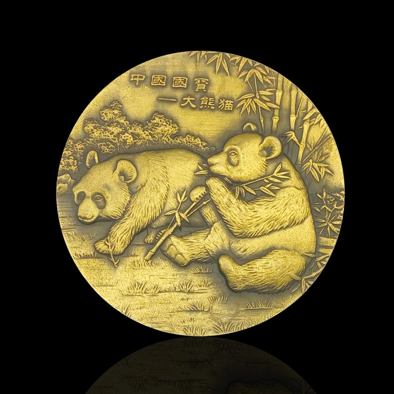 Hot Sales Round Metal Craft 3D brass coins