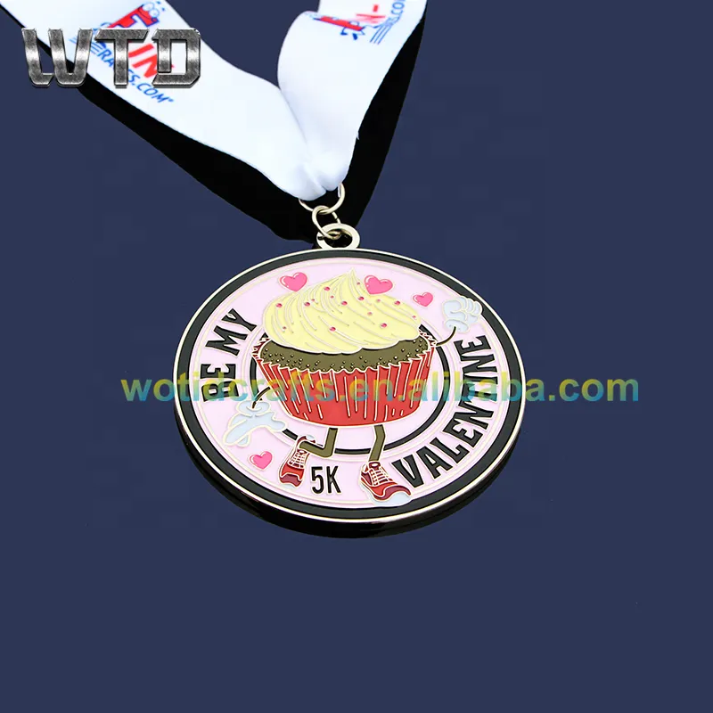 free design cupcake design bulk medals no minimum order