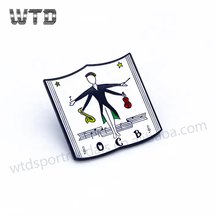 Black effect lapel pin for promotion