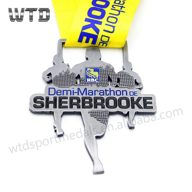 wholesale zinc alloy medal with ribbon